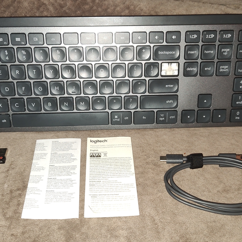 Logitech Black Mechanical Keyboard Full-Size with Numeric Keypad